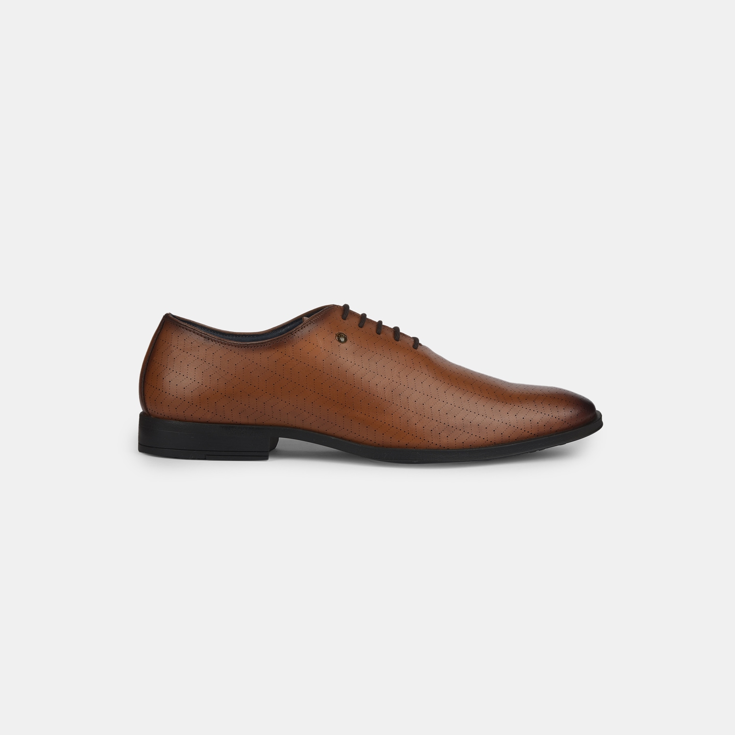 Red Label Tan Formal Lace-Up Shoes For Men