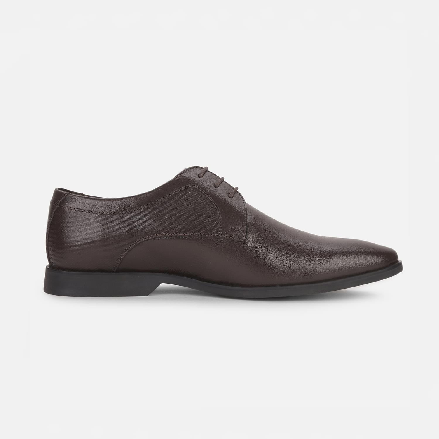 Hush Puppies Brown Derby Formal Shoes For Men