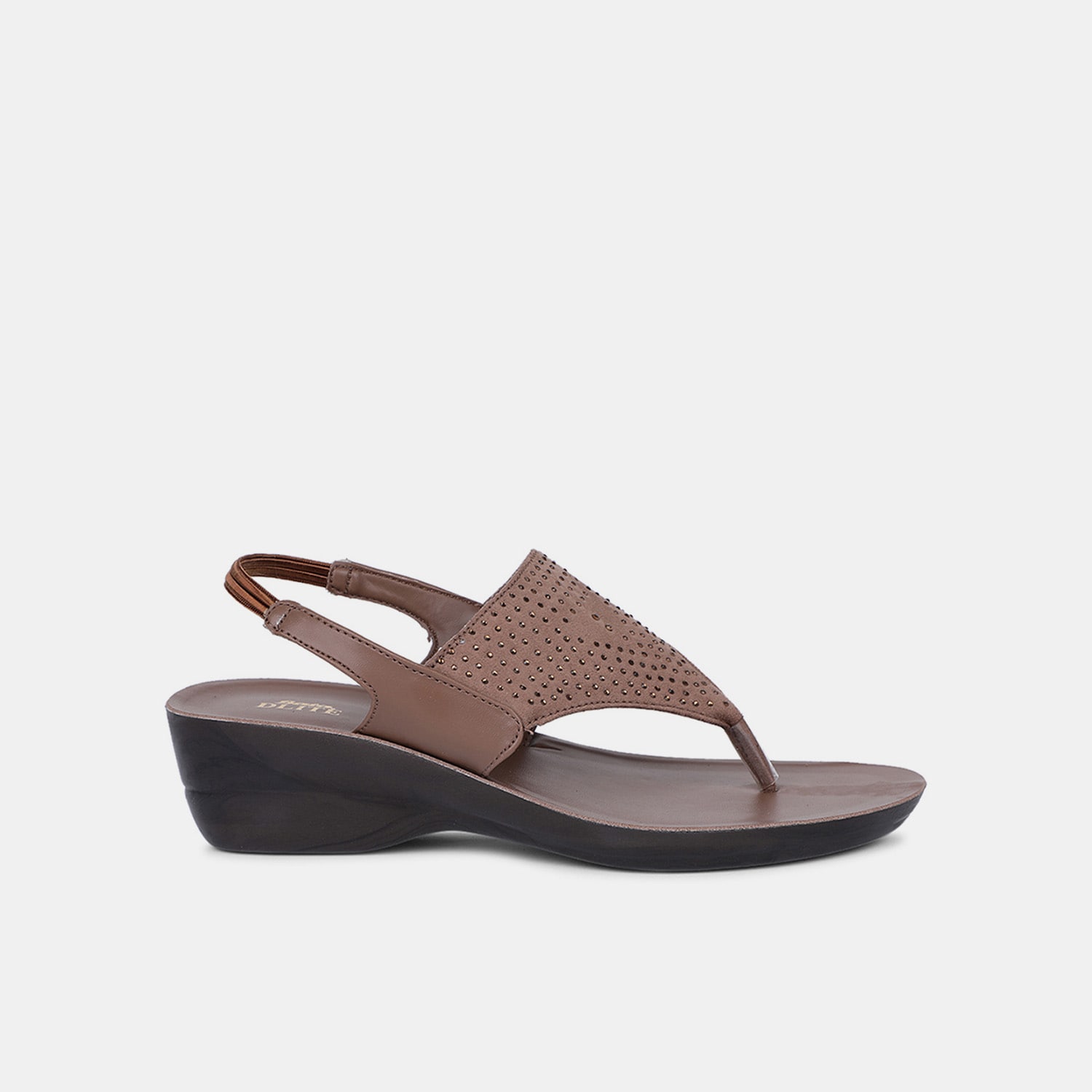 Bata brown casual sandals for women