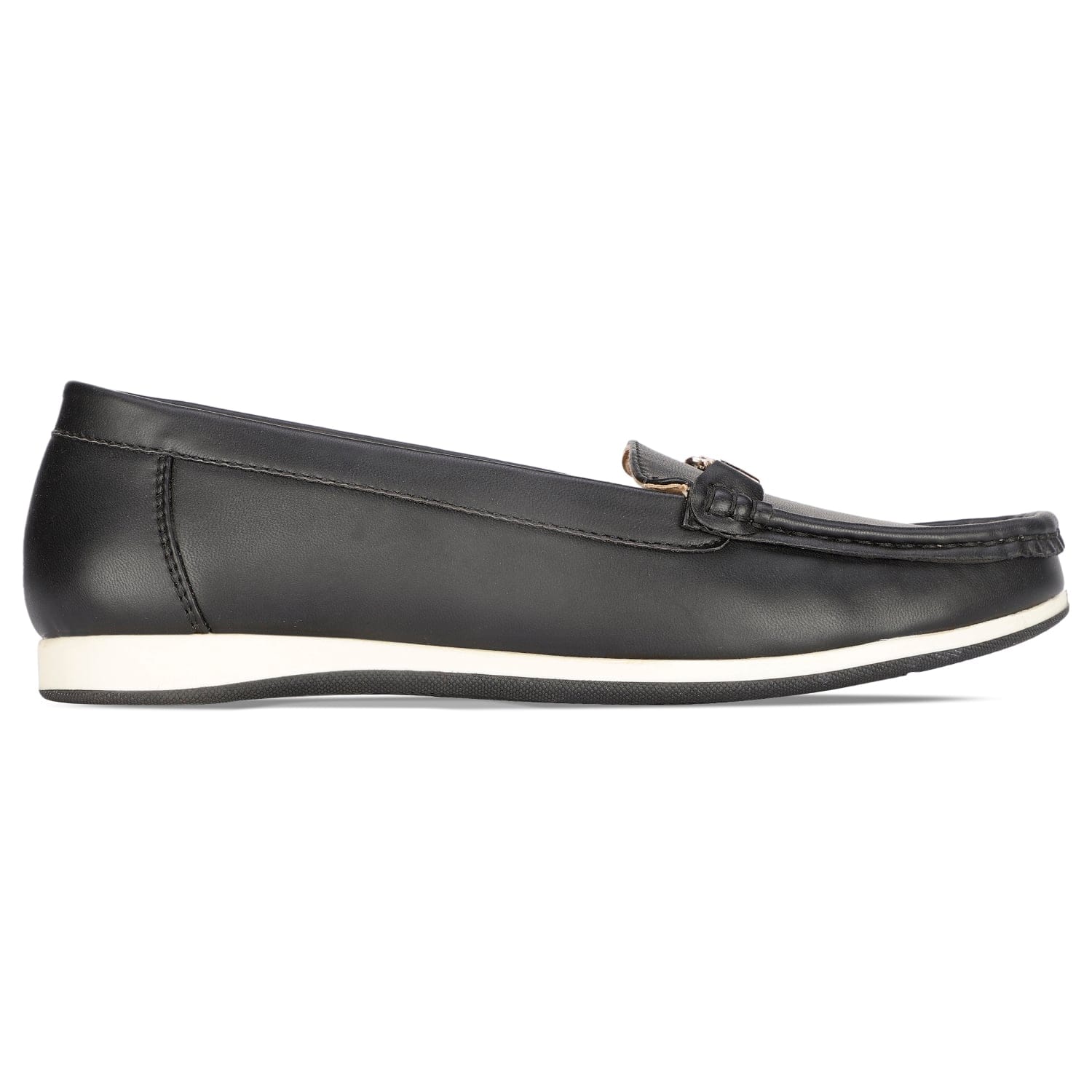 Bata Black Loafers For Women