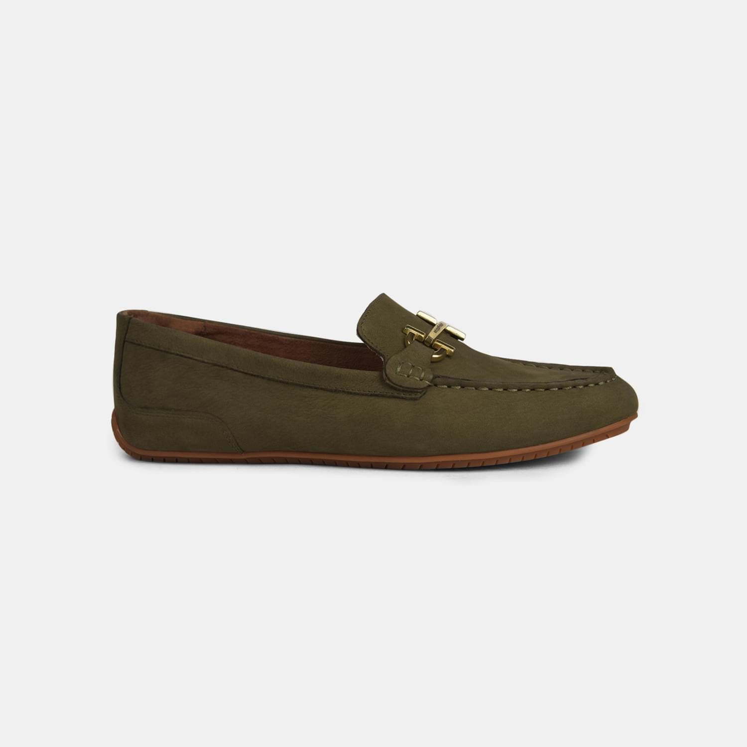 Hush Puppies Olive Loafers For Women