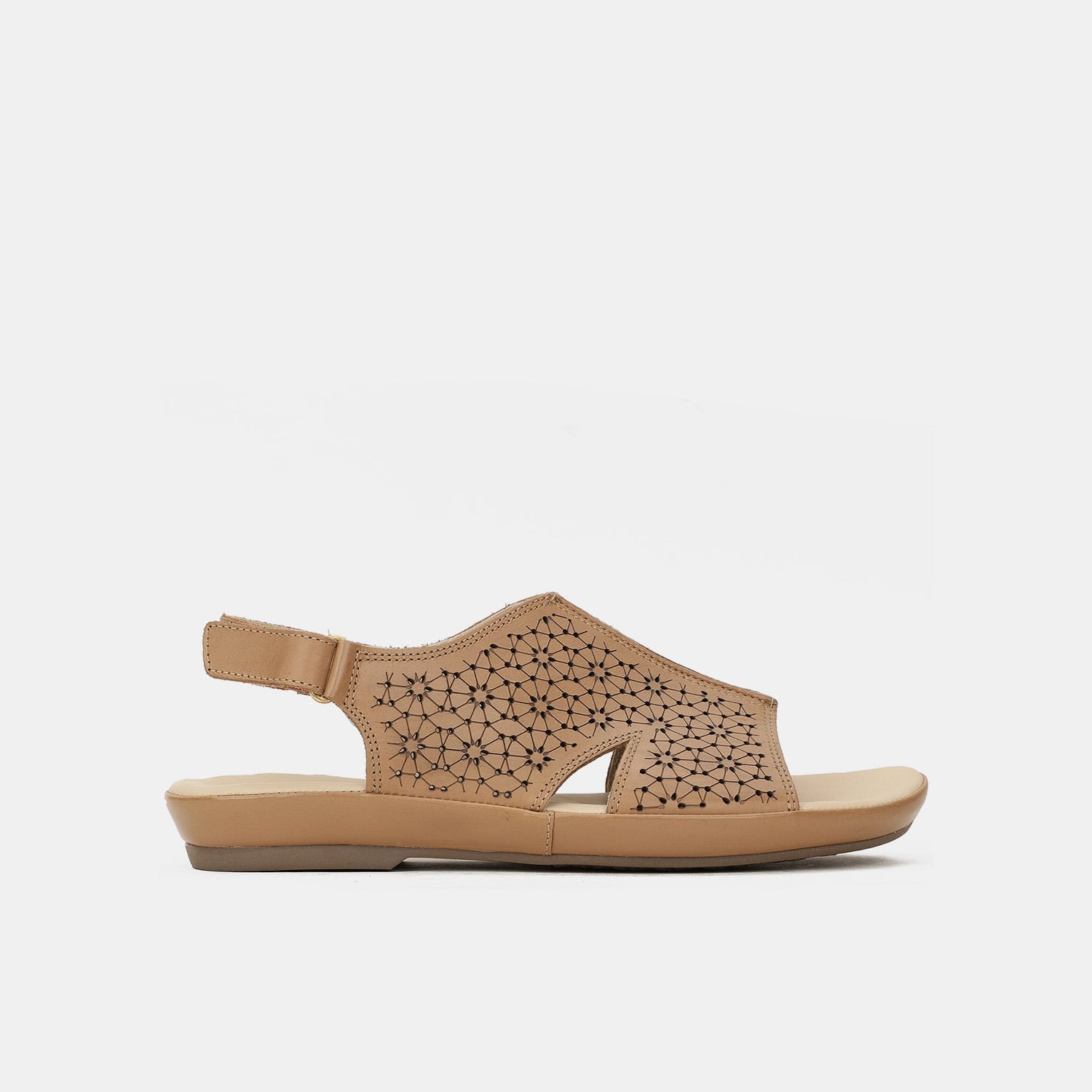 Hush Puppies White Flat Sandals For Women