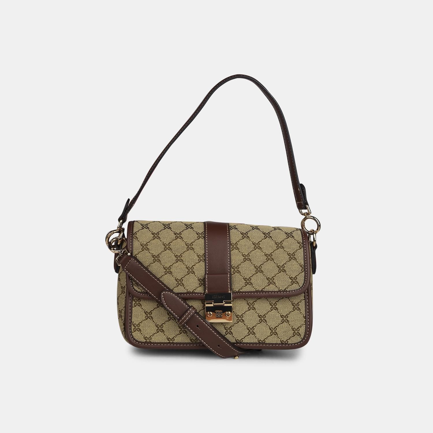 NINE WEST LIGHT BROWN HAND BAG FOR WOMEN