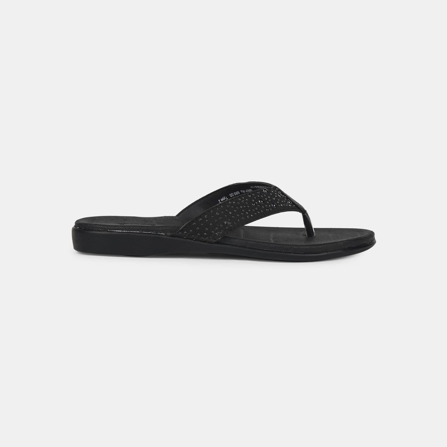BATA BLACK THONG FOR WOMEN
