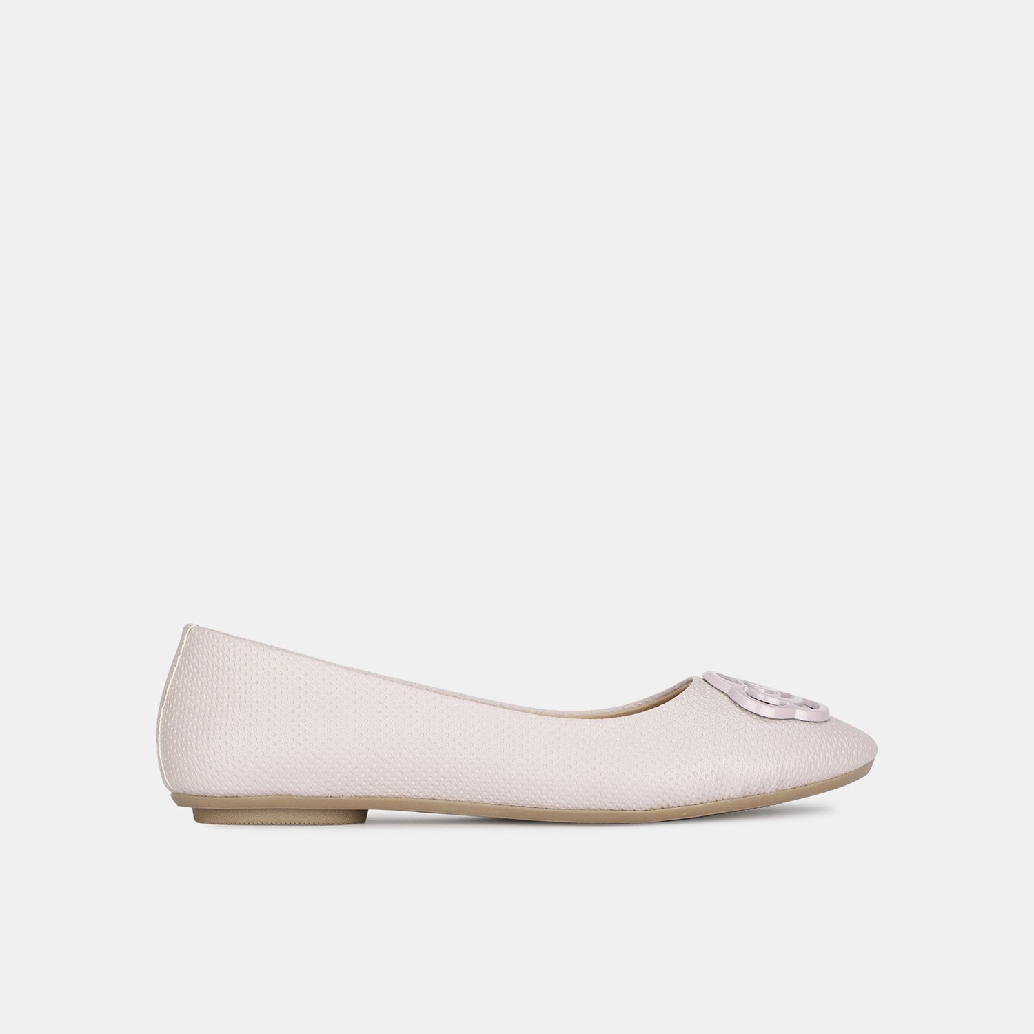 Bata pink casual ballerina flats for women