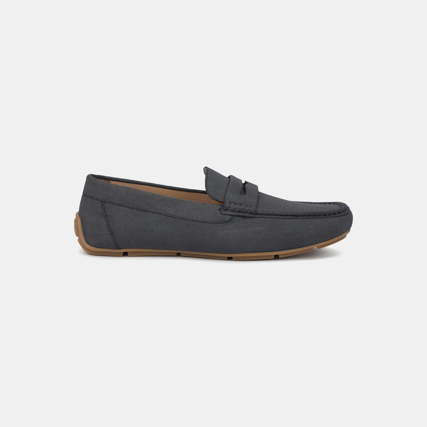 Red Label Blue Loafers For Men