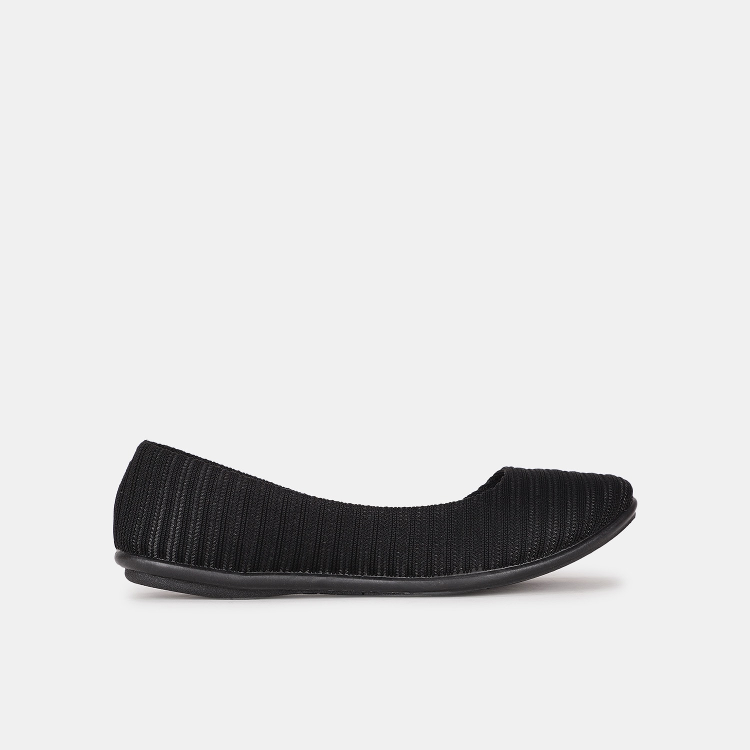Bata black casual ballerina flats for women