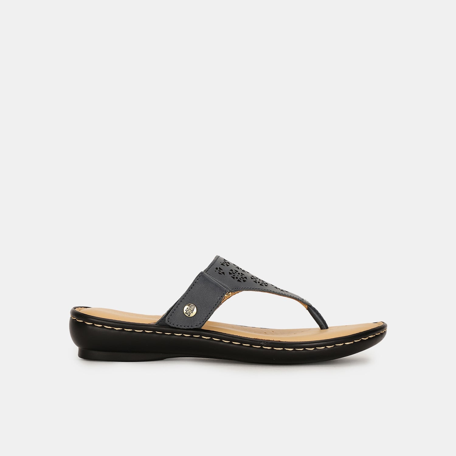 Hush Puppies Navy Thongs For Women