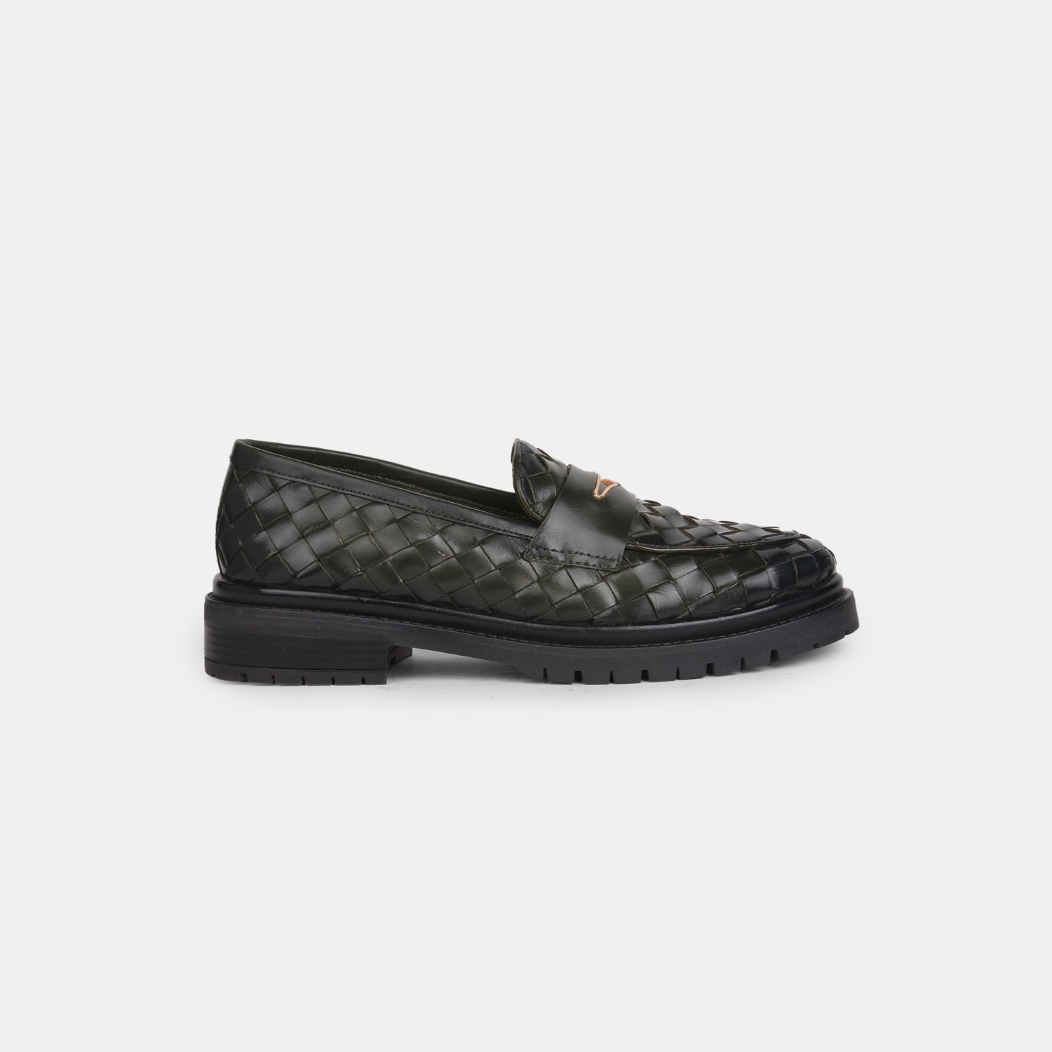 Hush Puppies Olive Loafers For Women