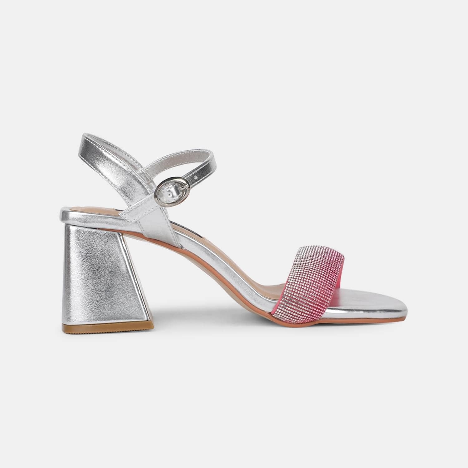 RED LABEL SILVER SANDAL FOR WOMEN
