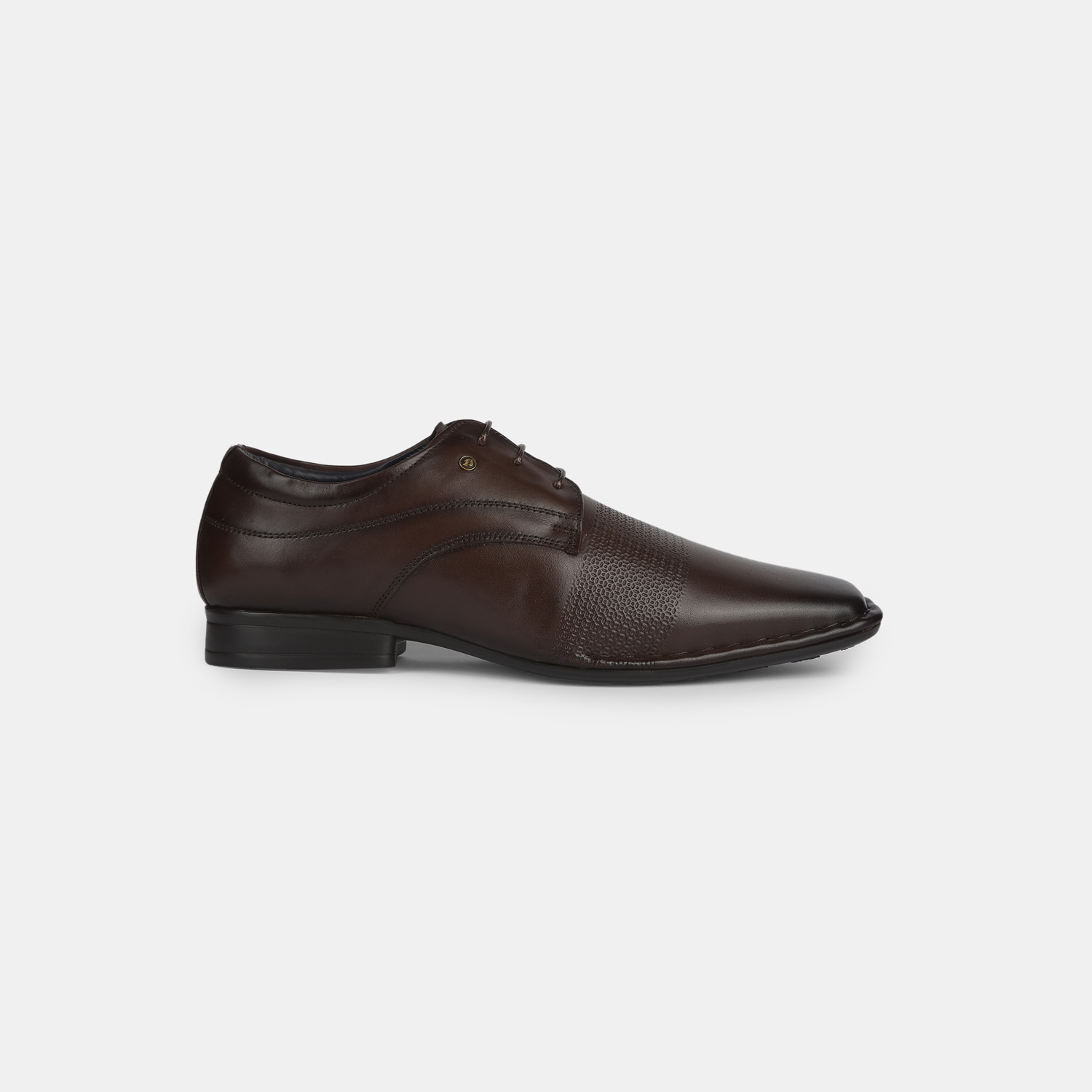 Bata Dark Brown Formal Lace-Up Shoes For Men