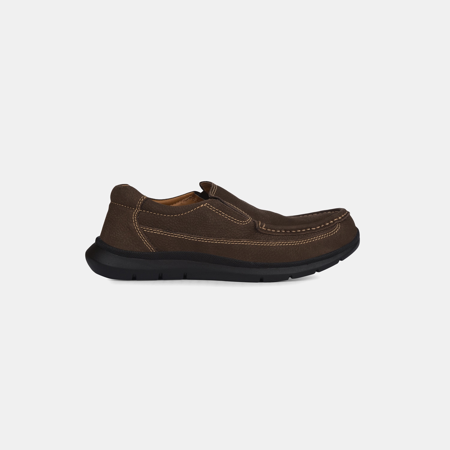 Bata Dark Brown Casual Slip-On Shoes For Men