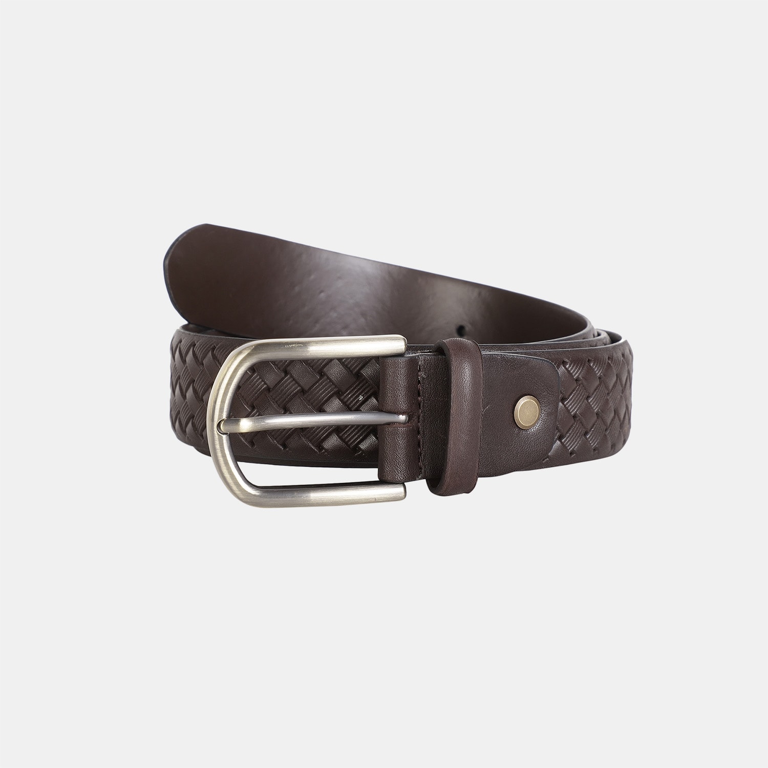 North star brown belt for men