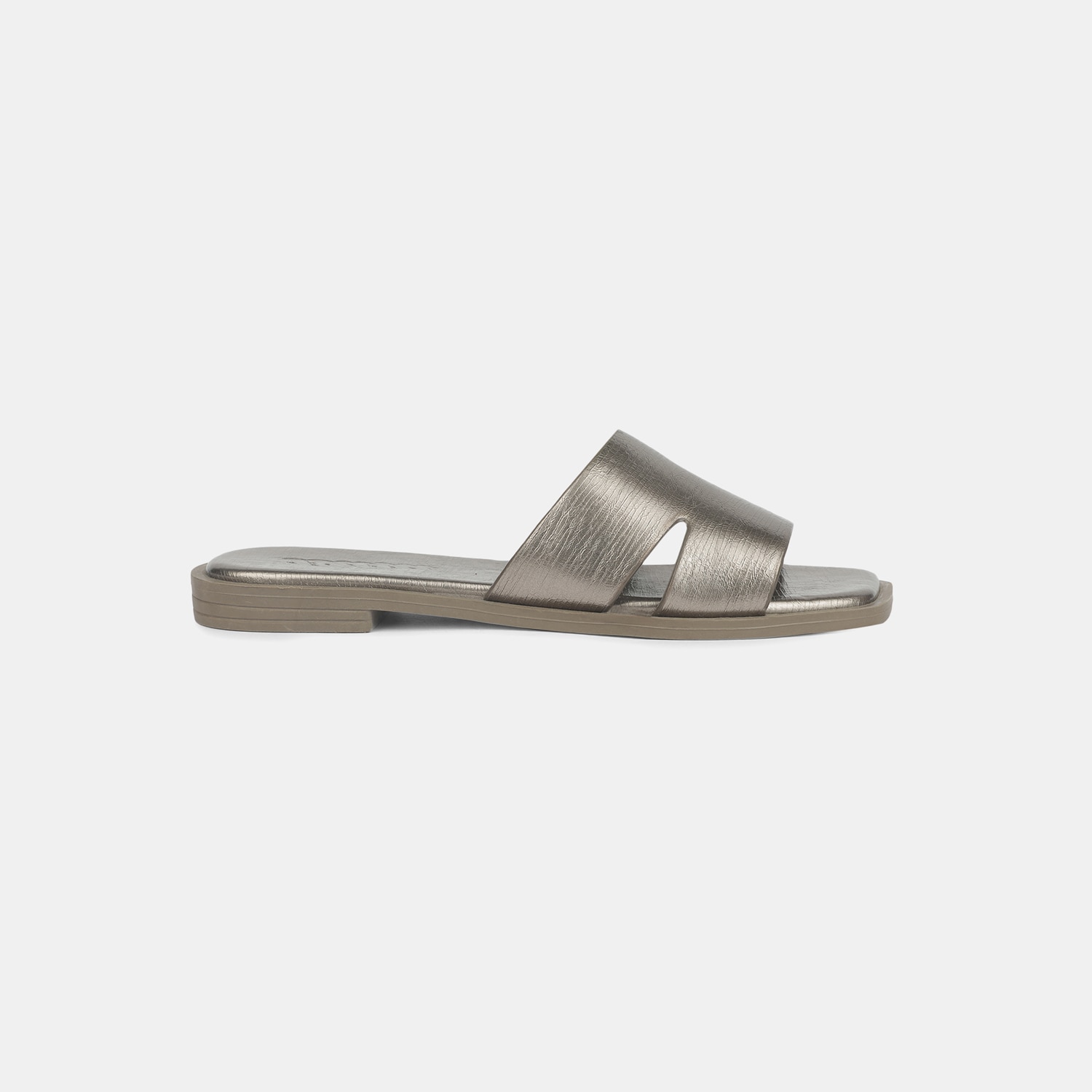 Bata Silver Mule For Women
