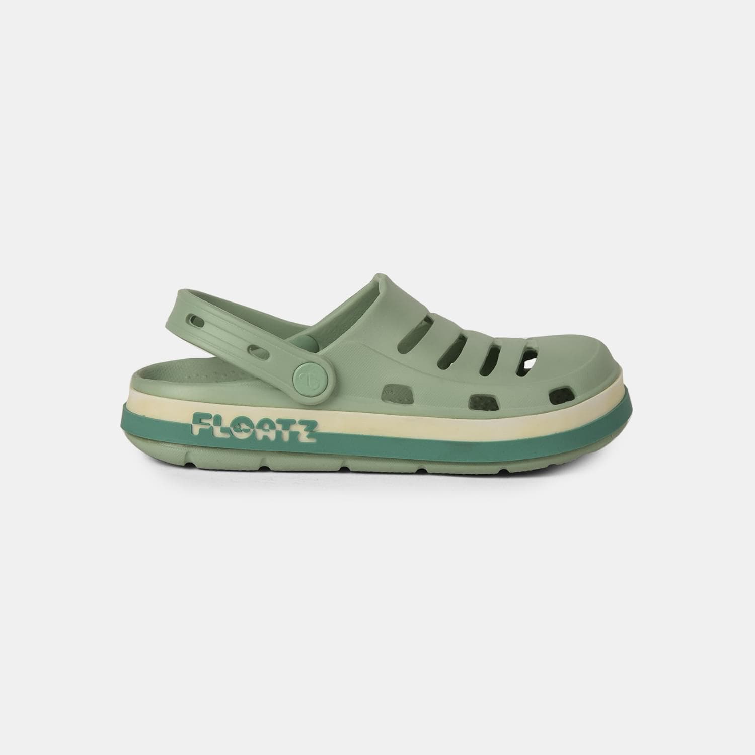 Floatz Green Clog Sandals For Unisex