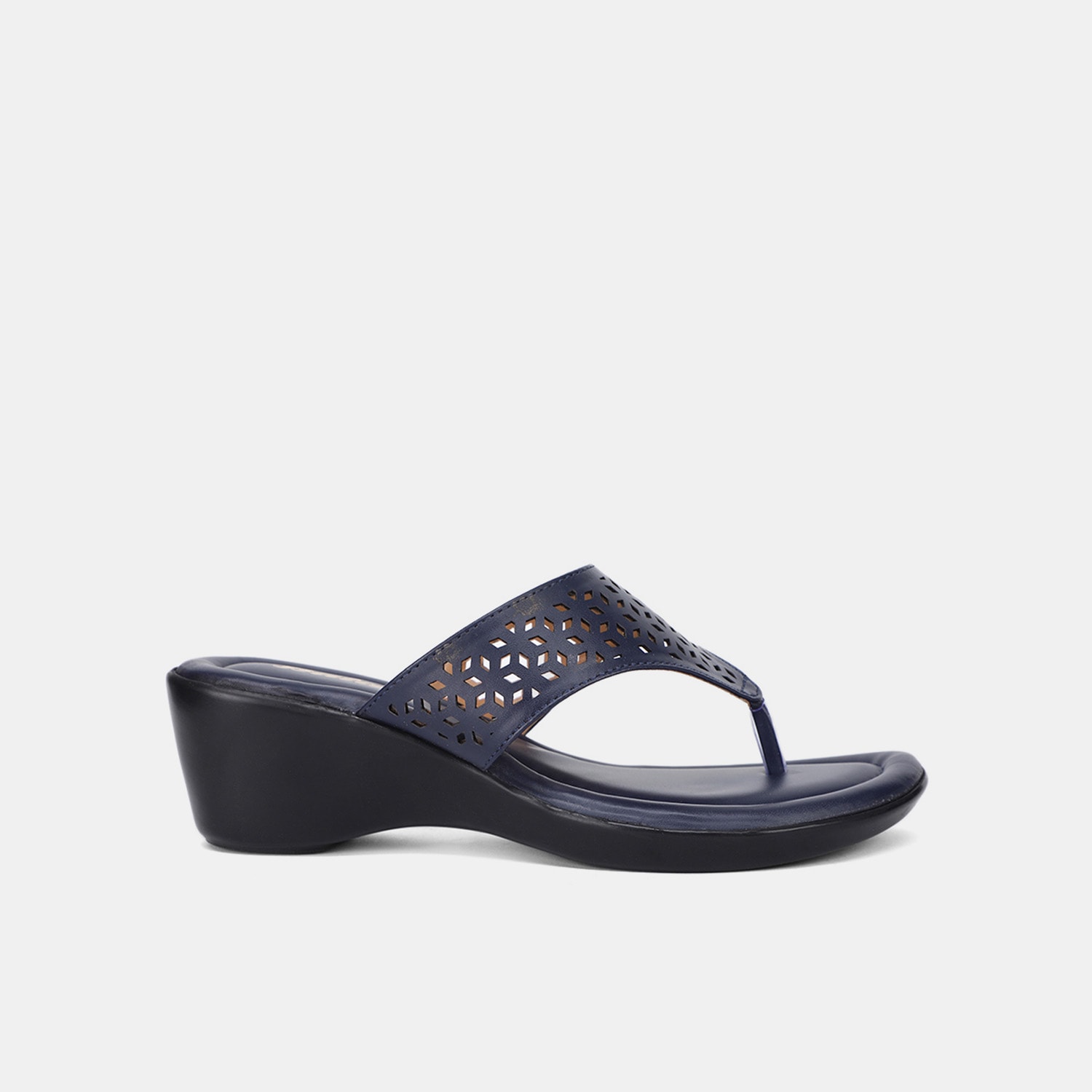 Bata blue casual thong slippers for women