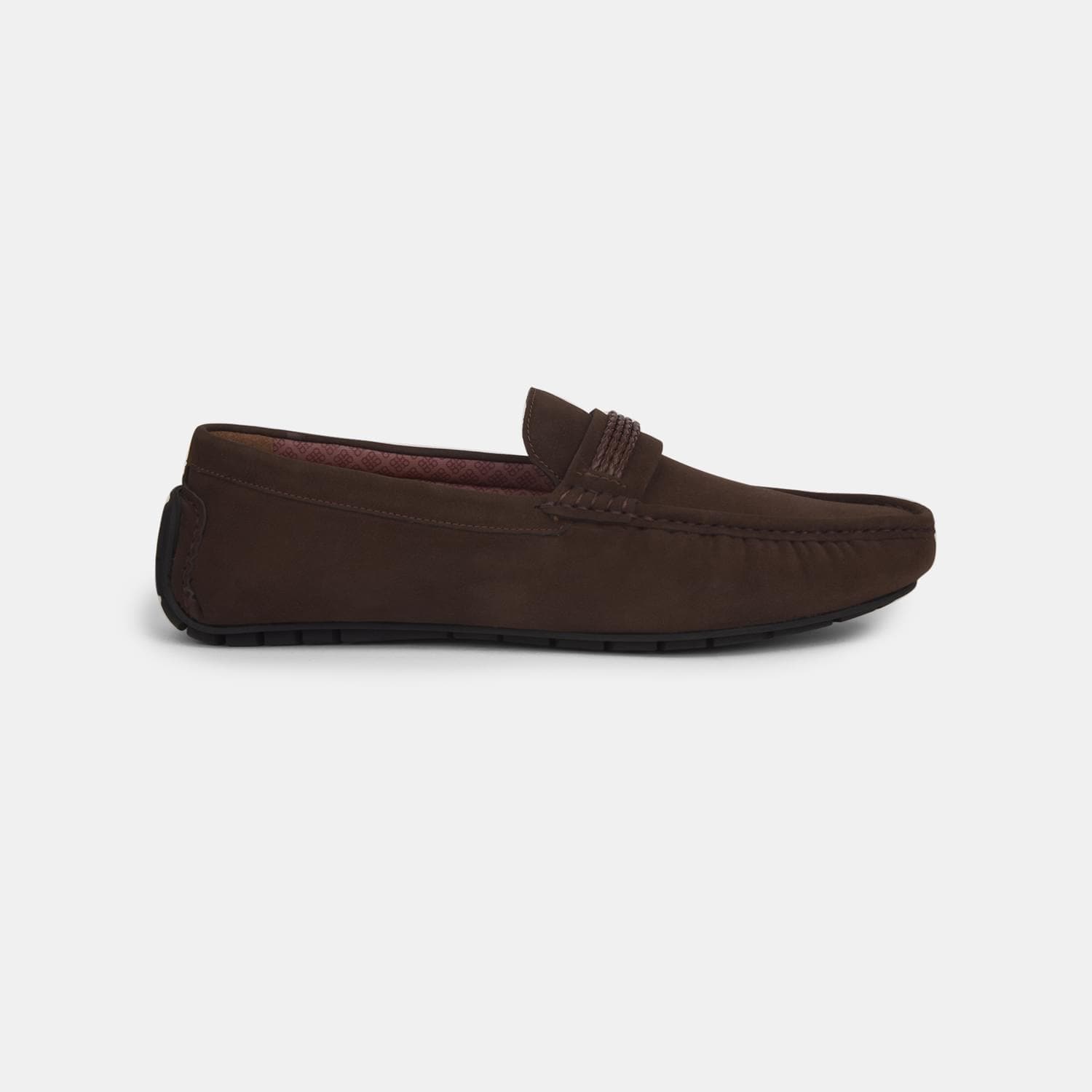 Red Label Brown Loafers for Men