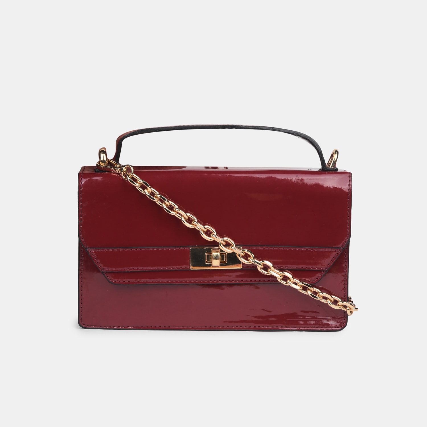 Marie Claire Maroon Handbag For Women