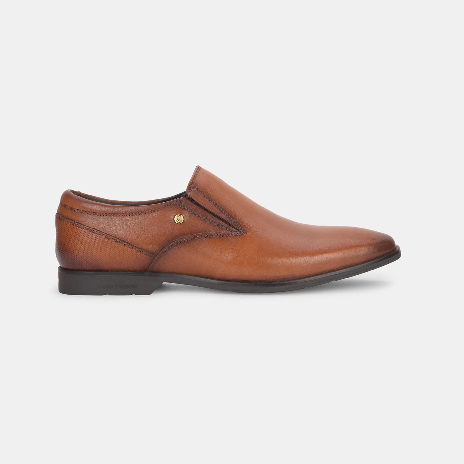 Hush Puppies Tan Slip On Formal Shoes For Men