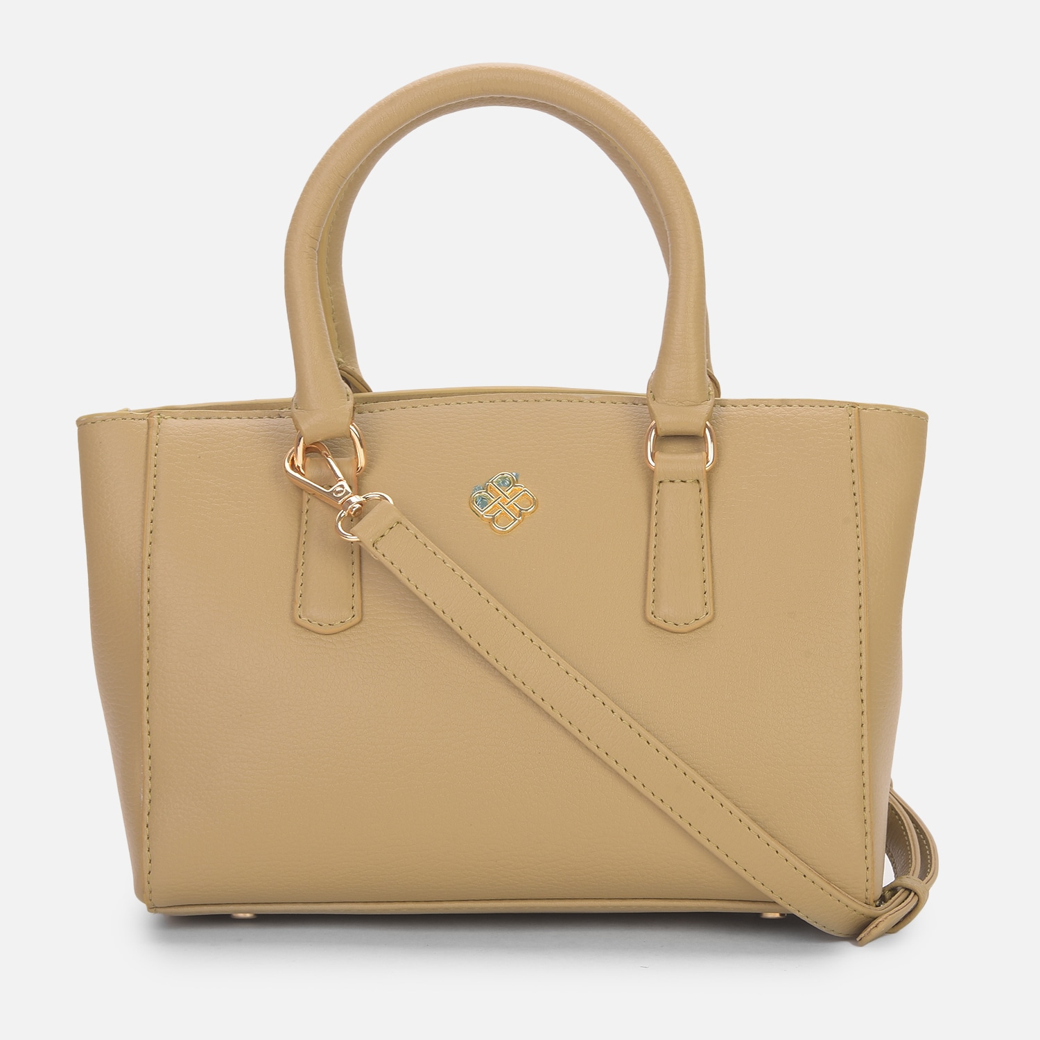 Bata Red Label Beige Hand Bag For Women