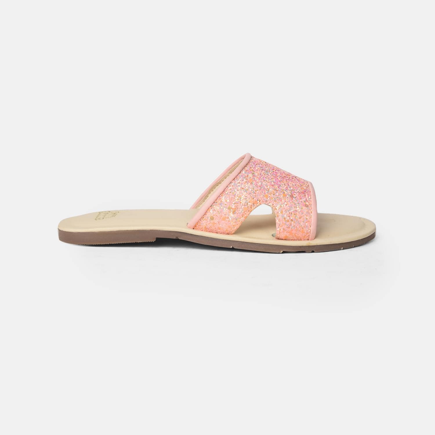 BUBBLEGUMMERS PINK FLAT SLIPPER FOR GIRLS