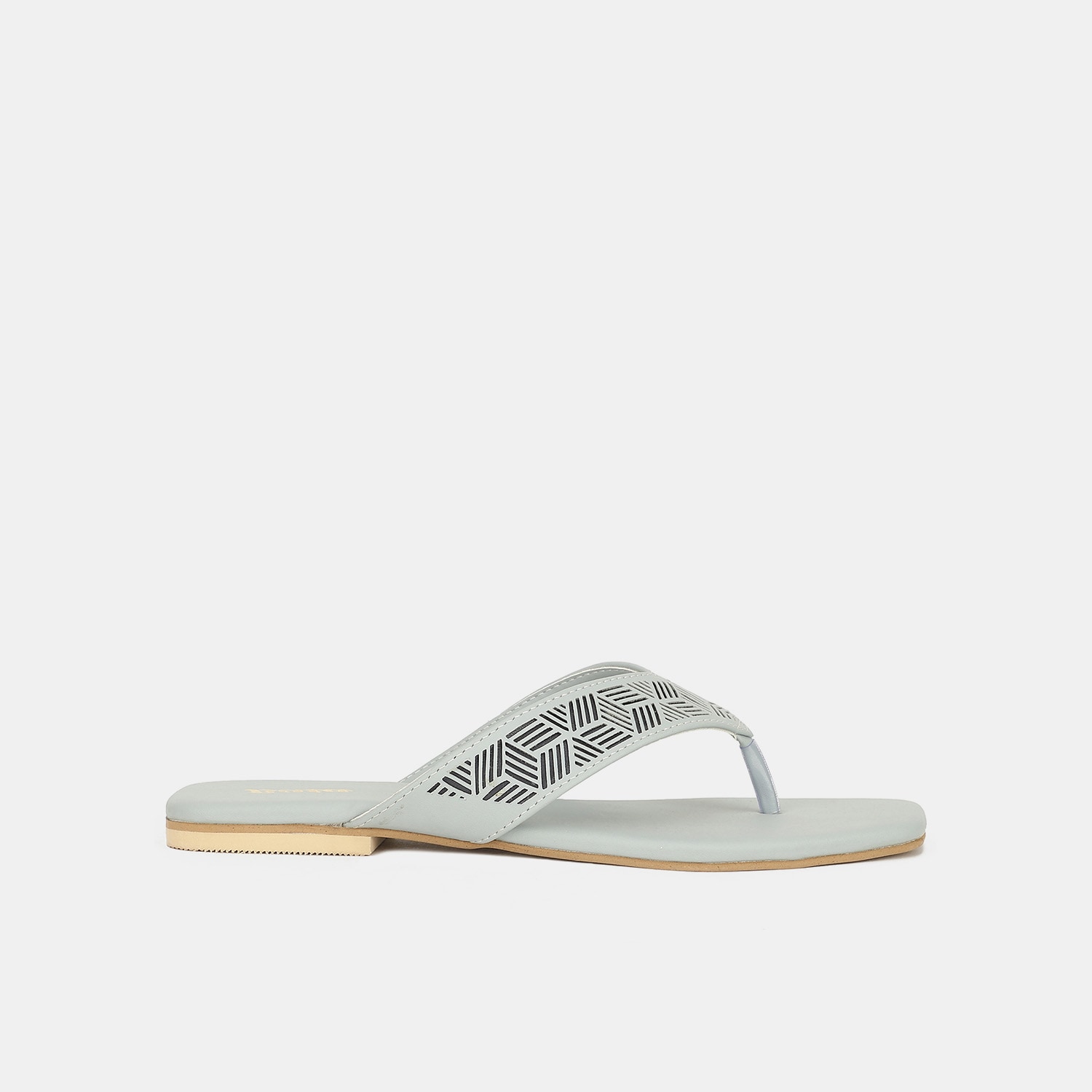 Bata turqblue casual thong slippers for women