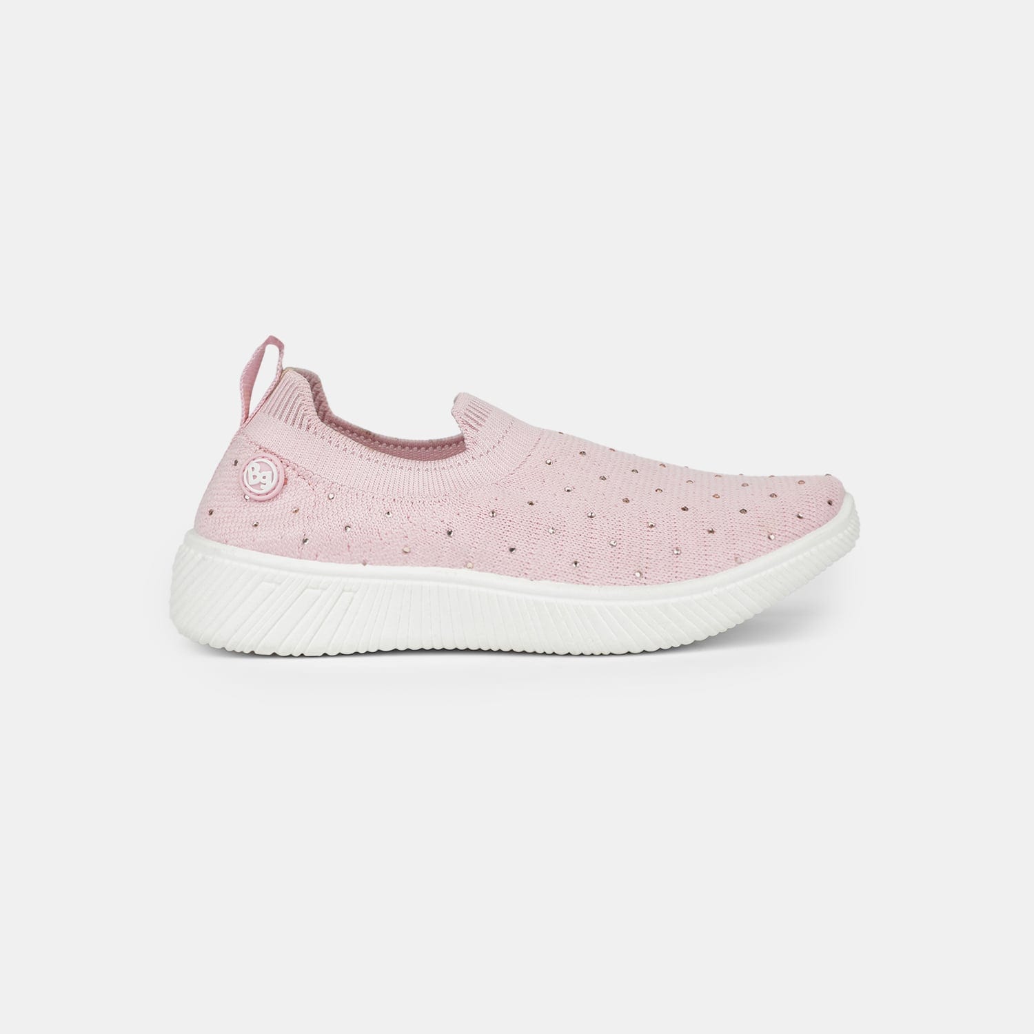 Bubblegummers Pink Slip-On Casual Shoes For Kids