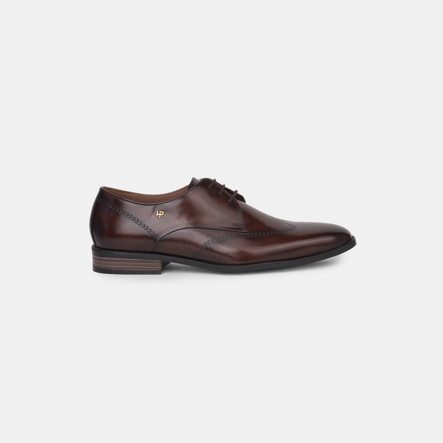 Hush Puppies Brown Derby Formal Shoes For Men