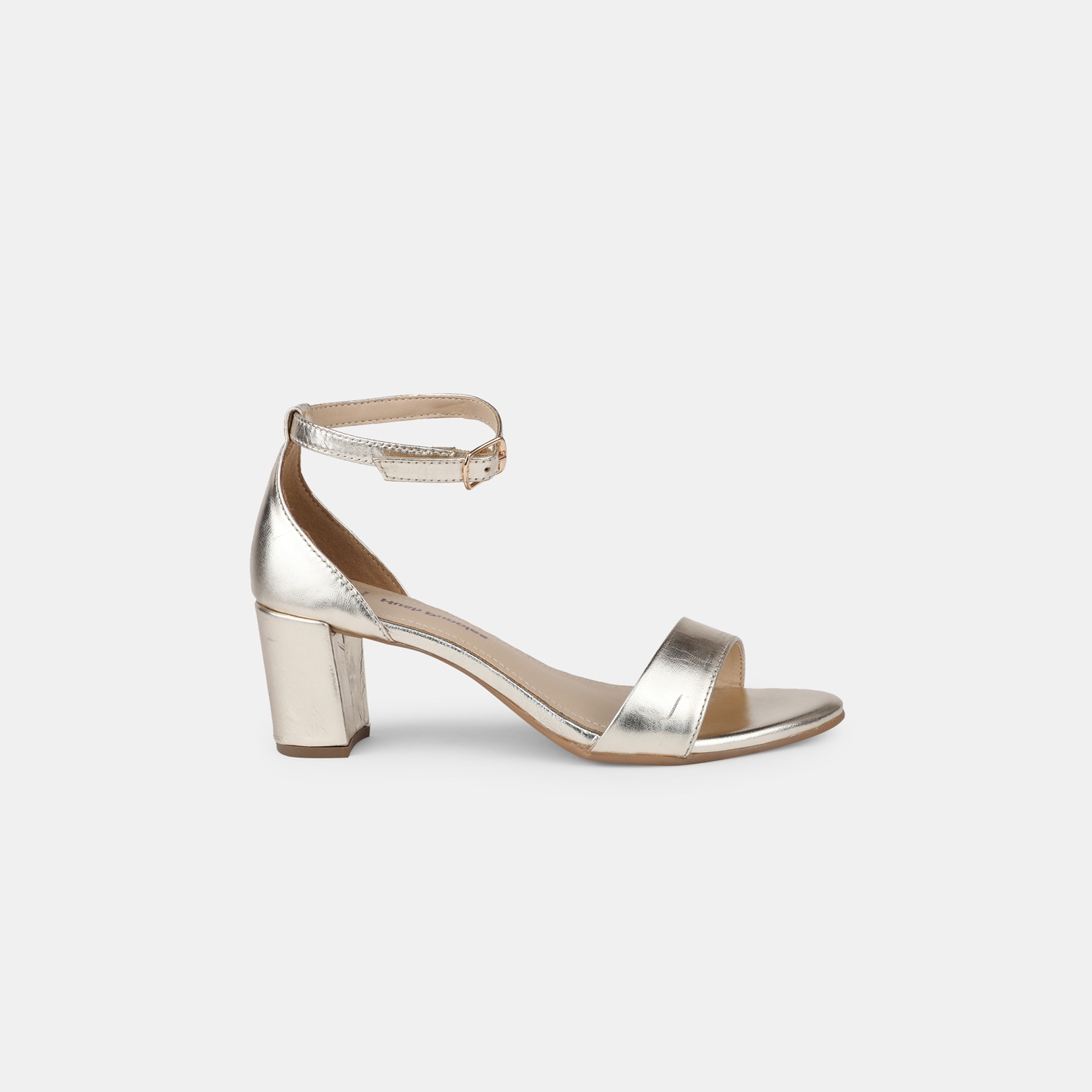 Hush Puppies Gold Heel Sandals For Women