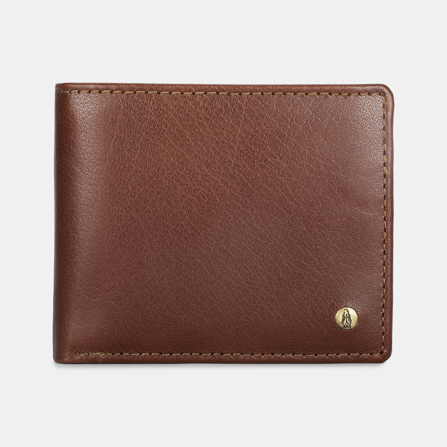 Hush puppies brown leather wallet for men