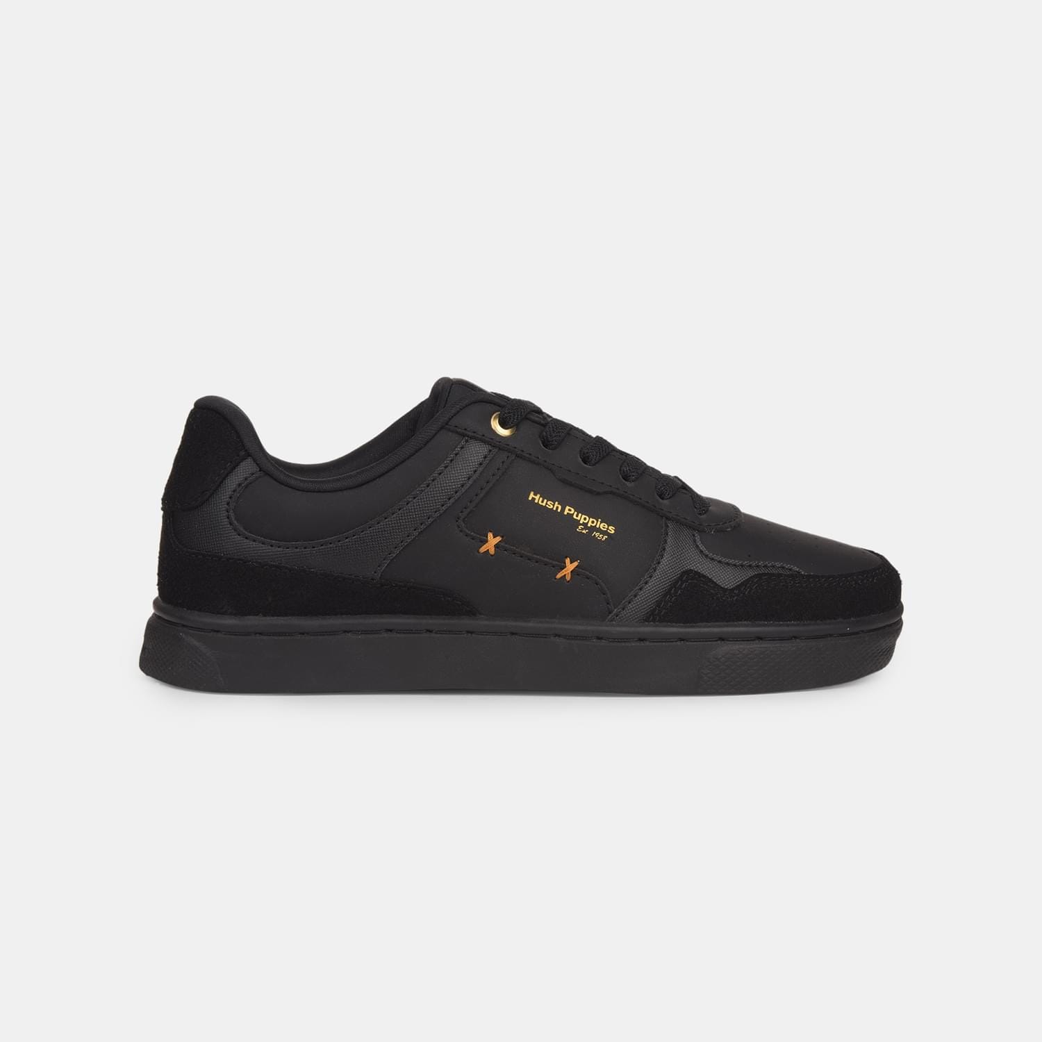 Hush Puppies Black Lace Up Casual Shoes For Women