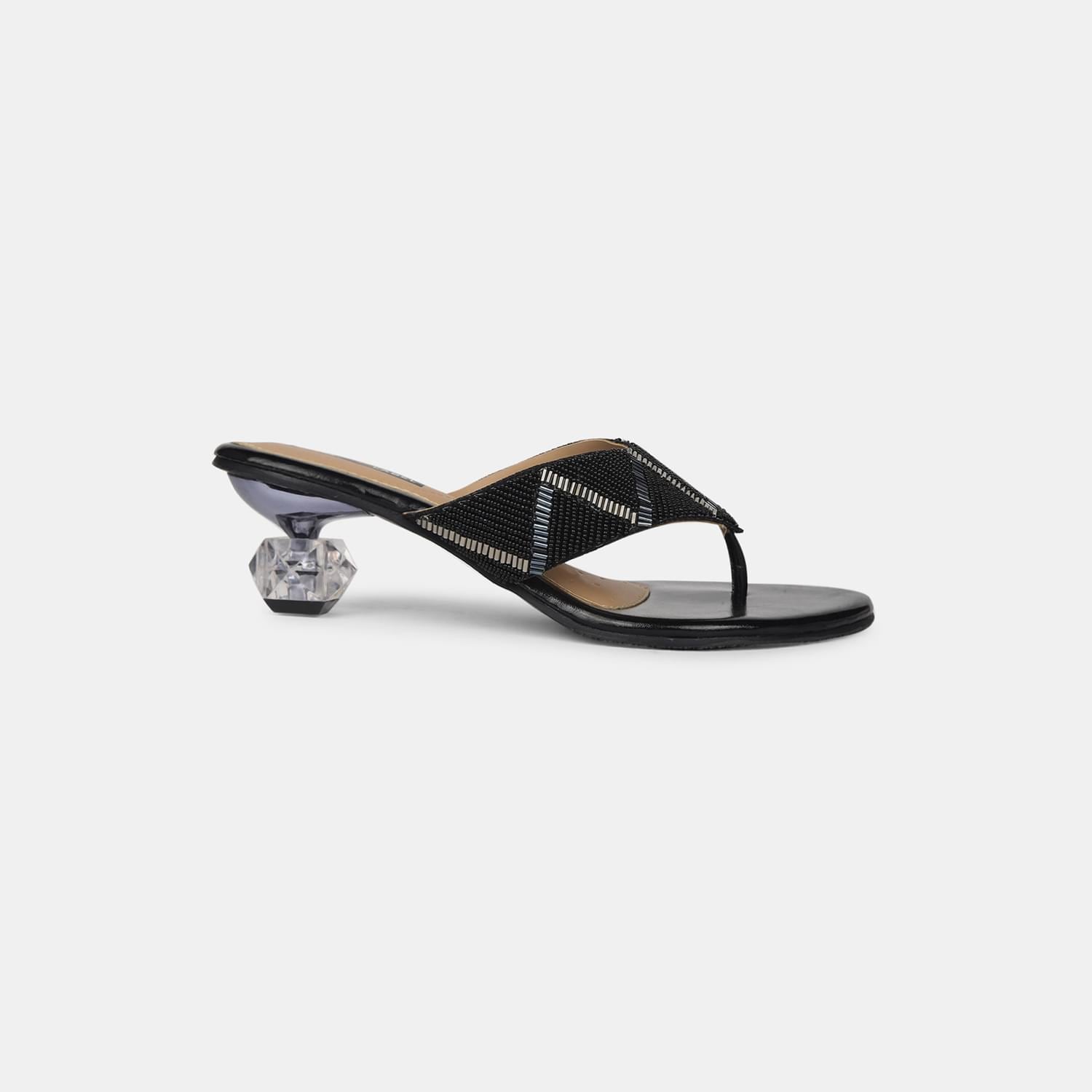 RED LABEL BLACK THONG FOR WOMEN