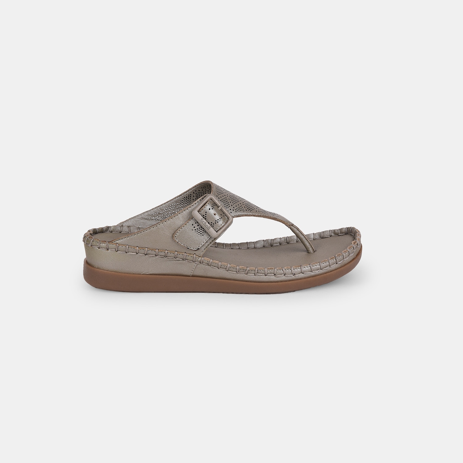 Scholl Silver Thongs For Women