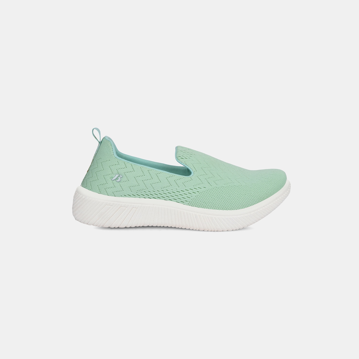 Bata Light Green Casual Slip-On Shoes For Women