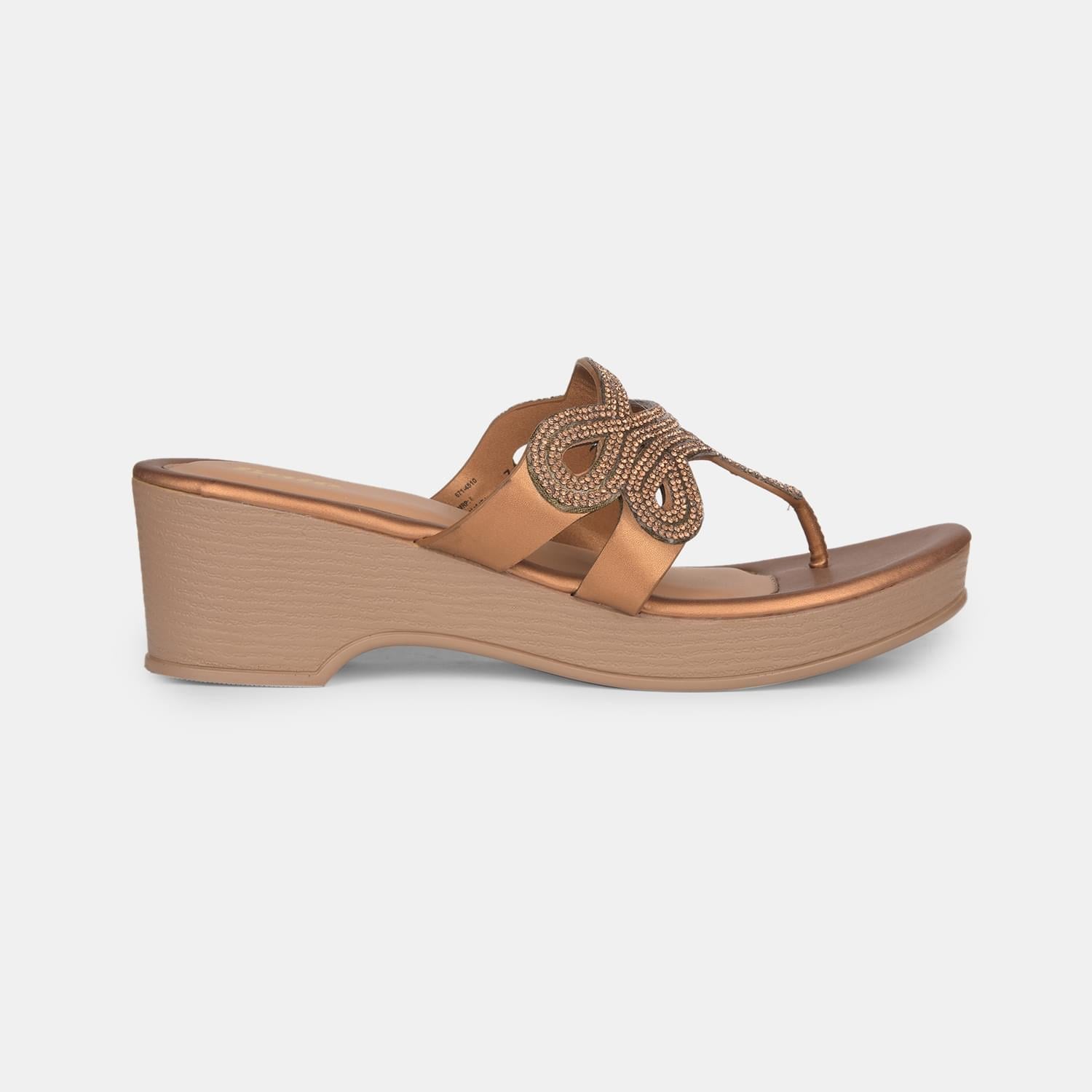 Bata Brown Thongs For Women