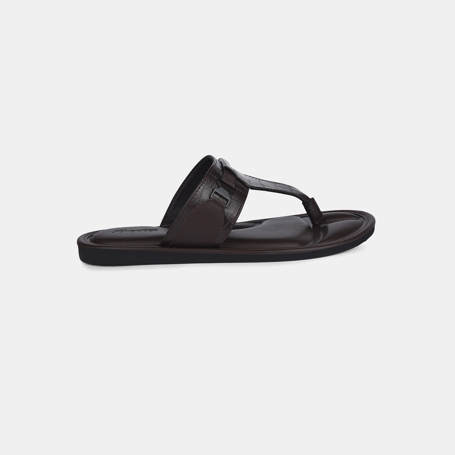 Bata Dark Brown Slippers For Men