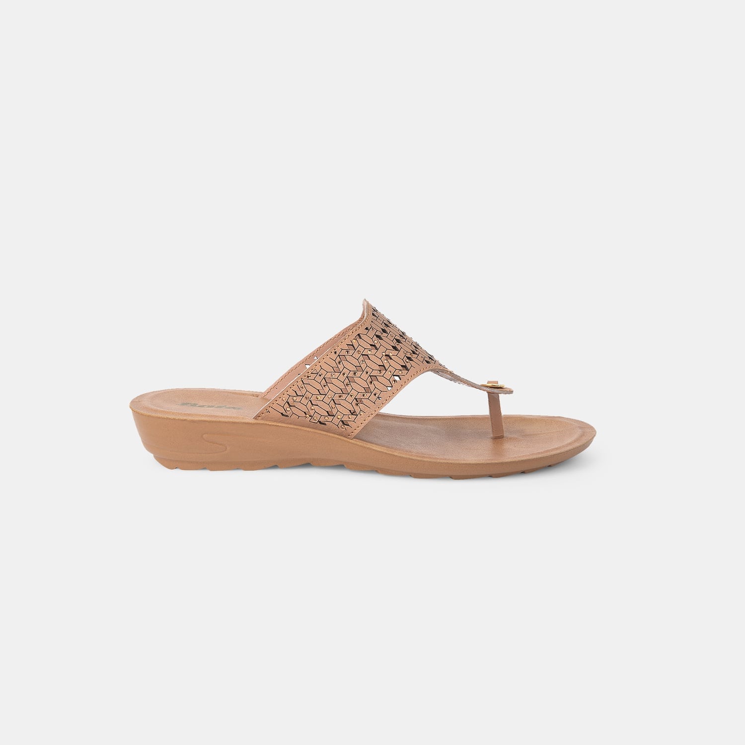 Bata Beige Thongs For Women