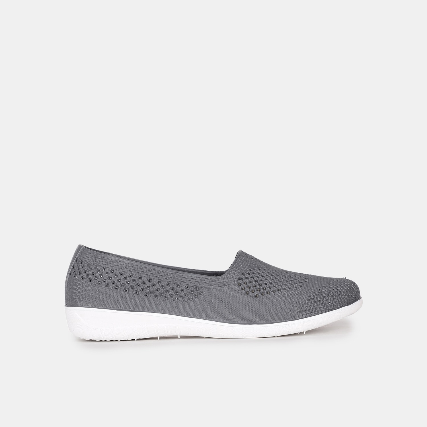 Bata Grey Ballerina Flats For Women
