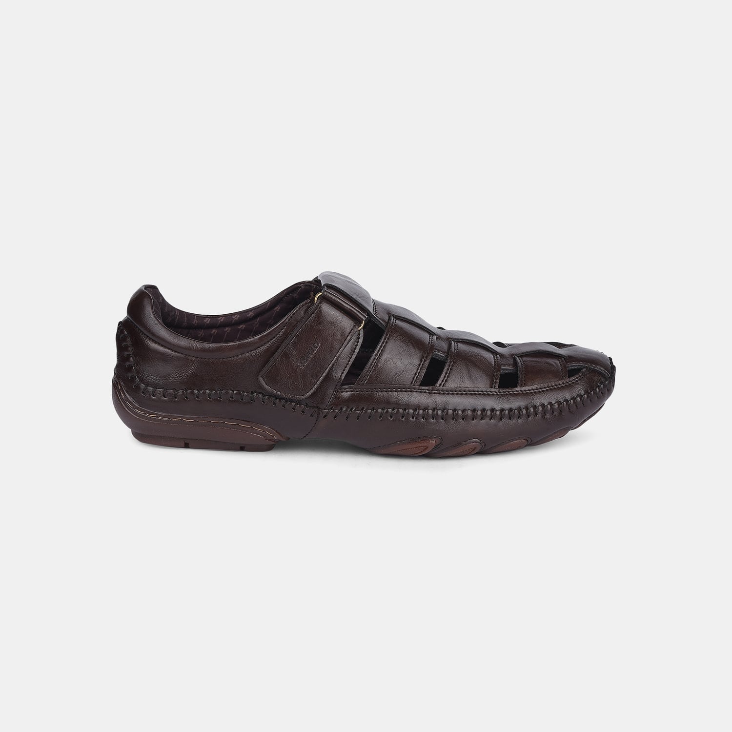 Bata Dark Brown Fisherman Sandal For Men