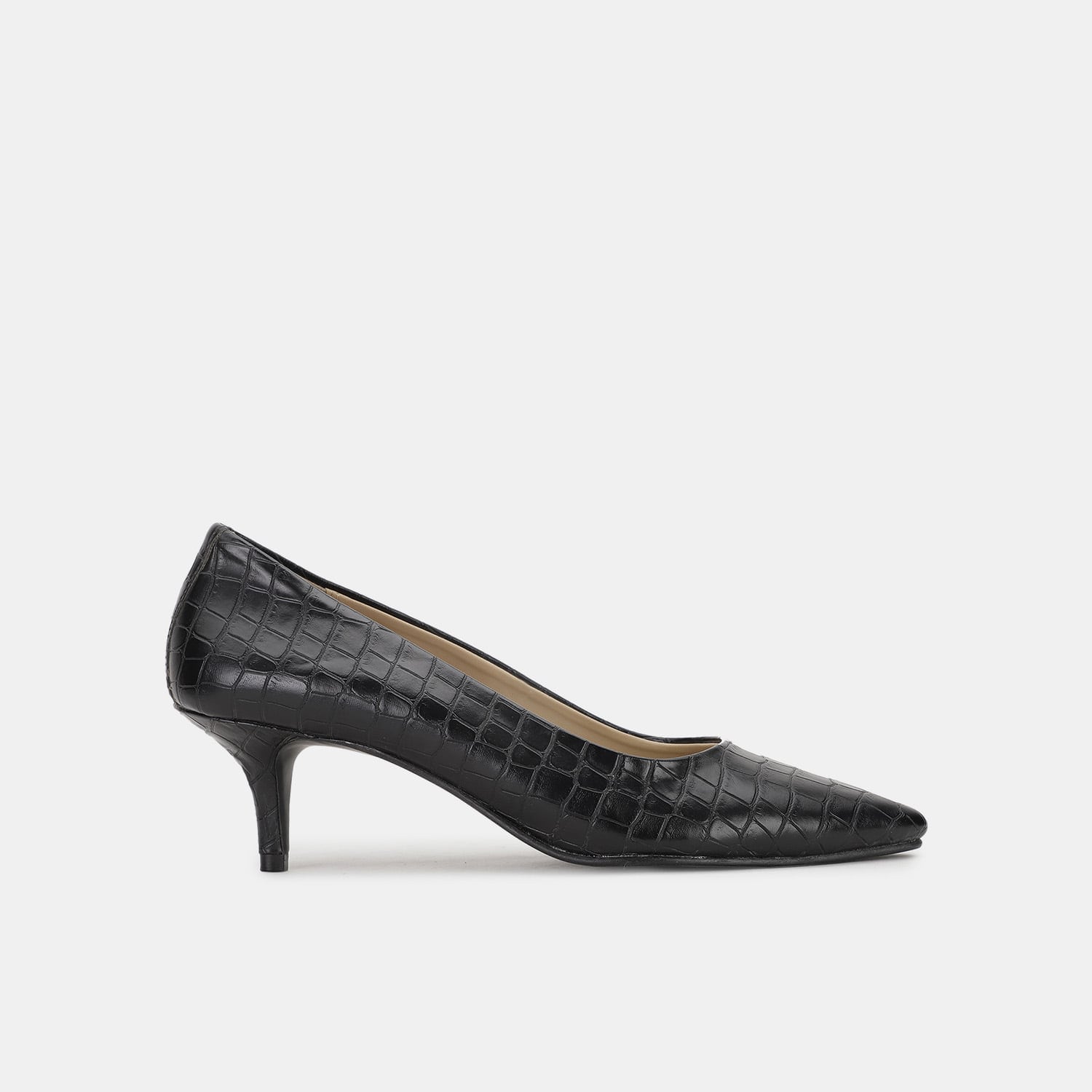 RED LABEL BLACK PUMPS FOR WOMEN