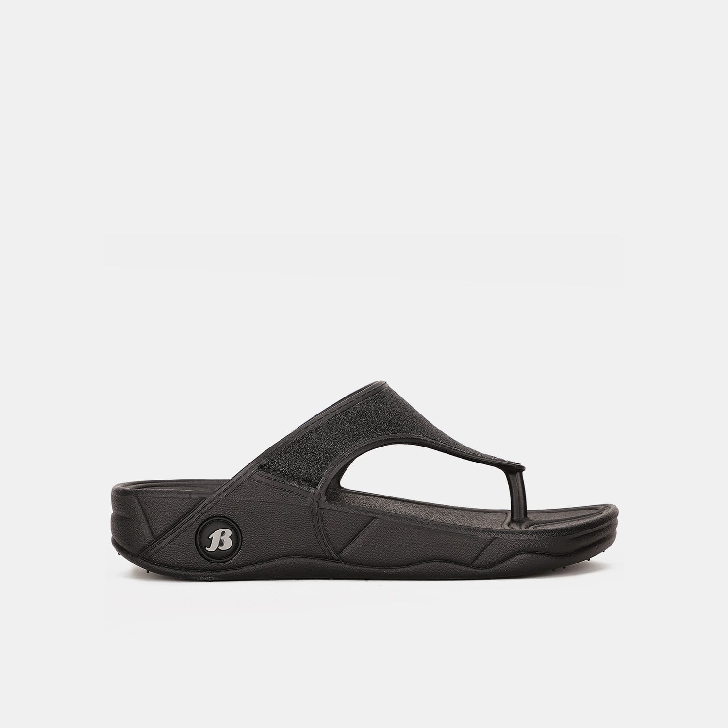 Bata Black Thong for Women