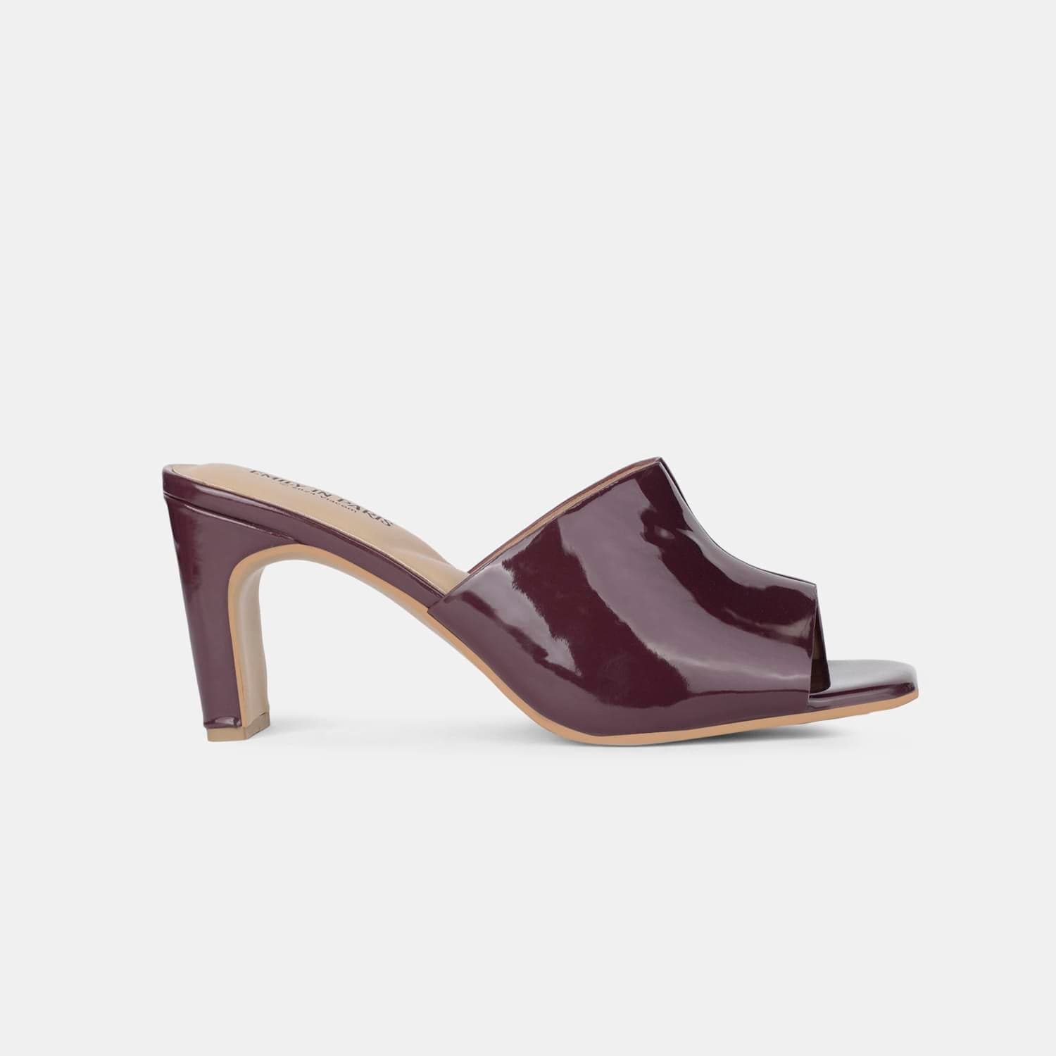 RED LABEL MAROON MULE FOR WOMEN
