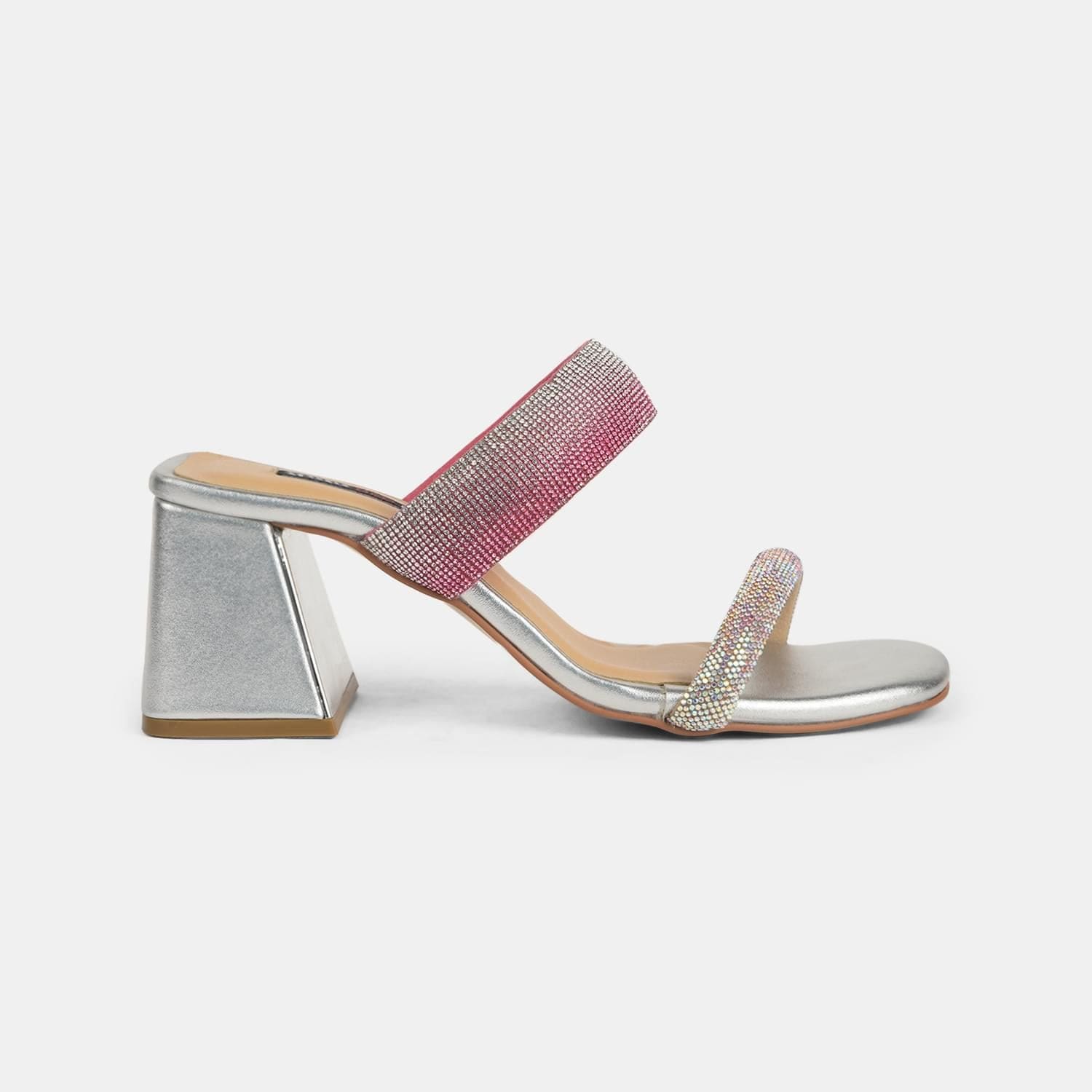 RED LABEL SILVER MULE FOR WOMEN