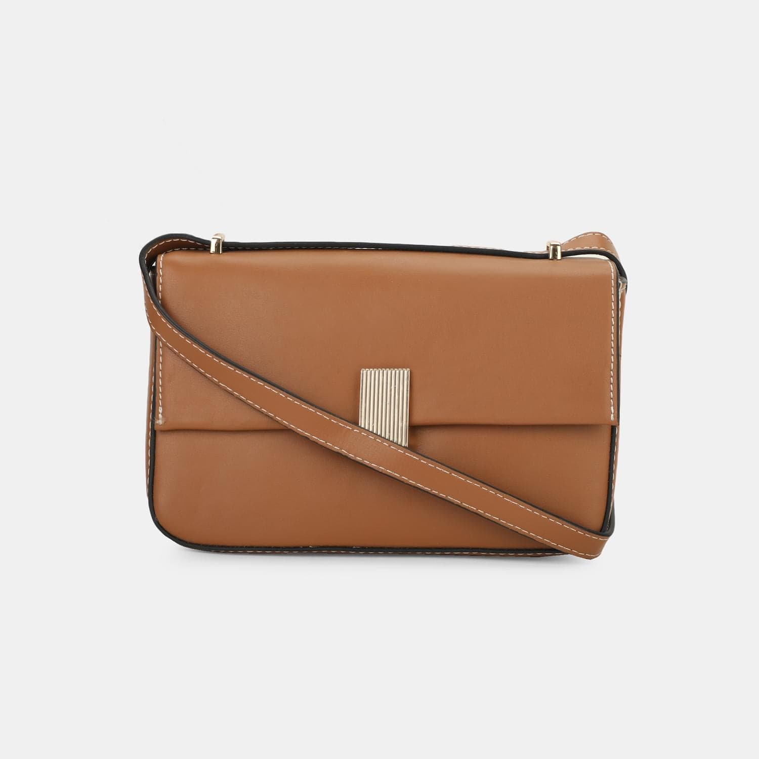 BATA RED LABEL LIGHT BROWN HAND BAG FOR WOMEN