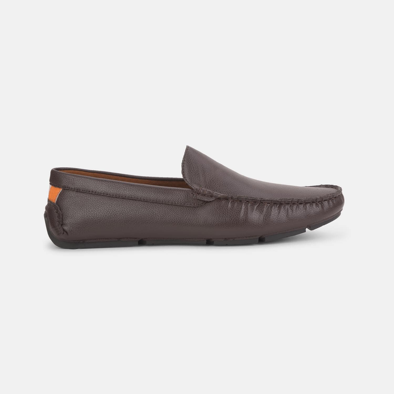 Red label brown loafer for men