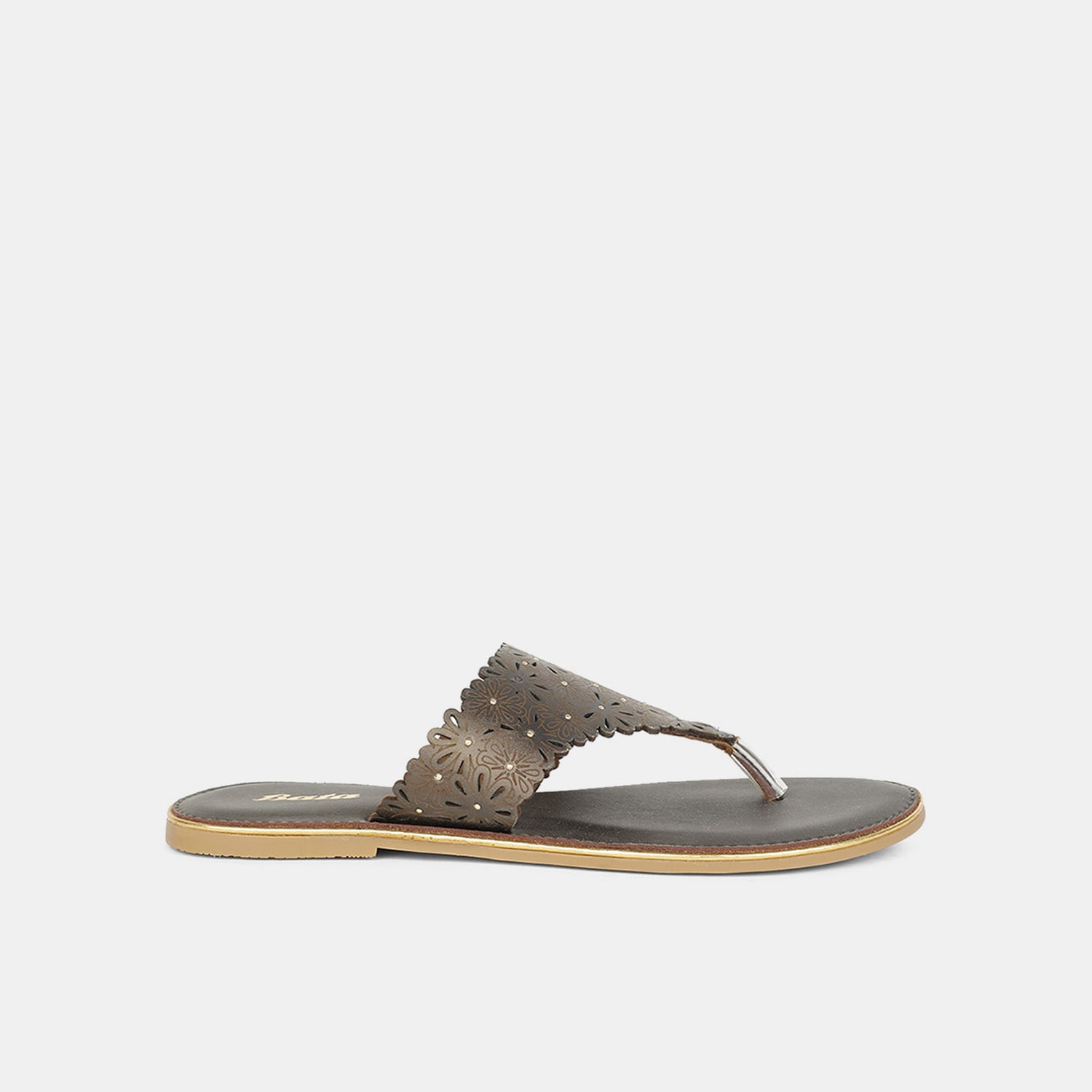Bata light blue casual thong slippers for women