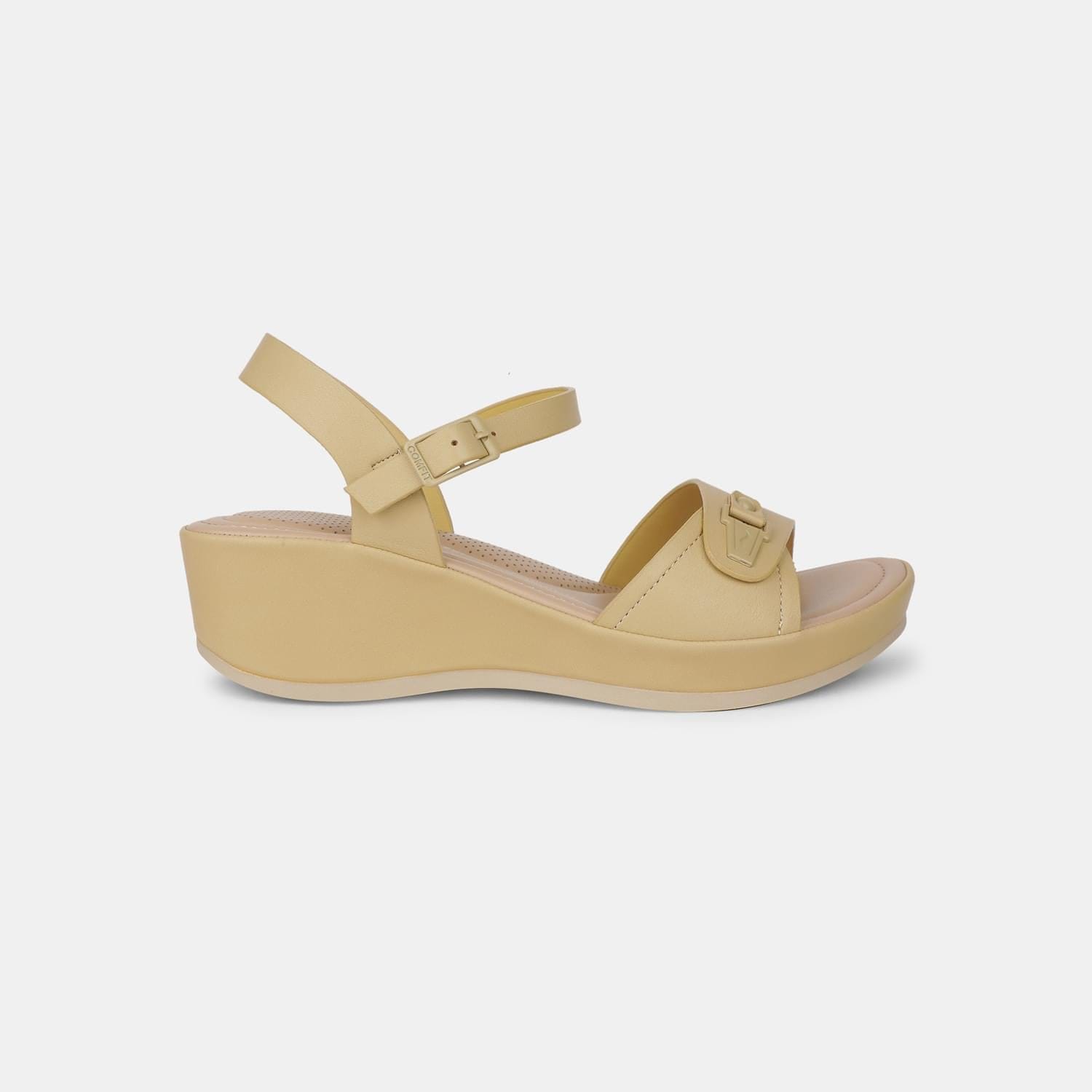 BATA COMFIT YELLOW SANDALS FOR WOMEN