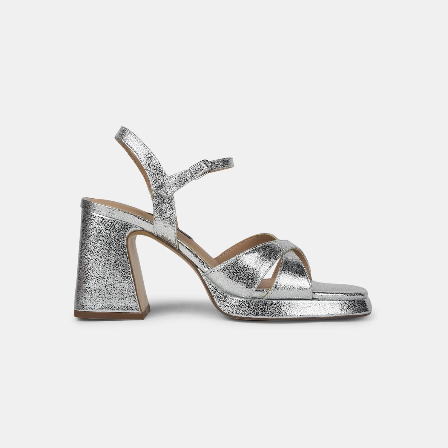 NINE WEST SILVER SANDAL FOR WOMEN