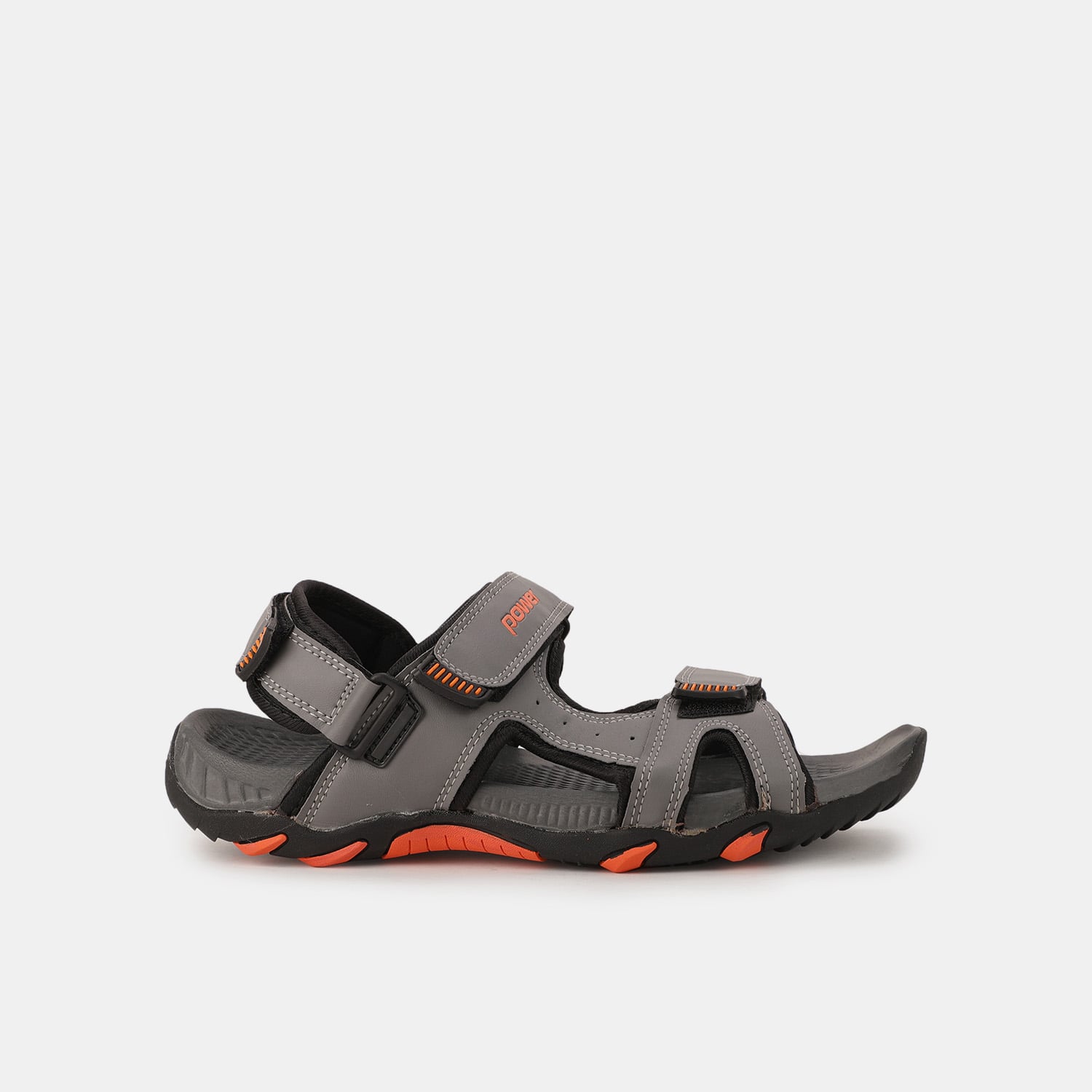 Power Grey Sports Sandals For Men
