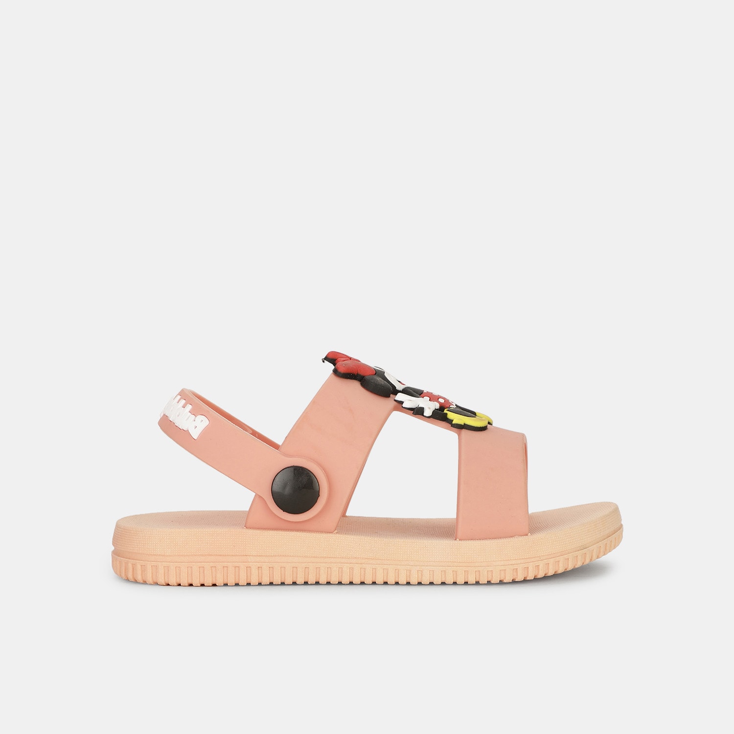 Disney peach minnie theme casual sandals for kids